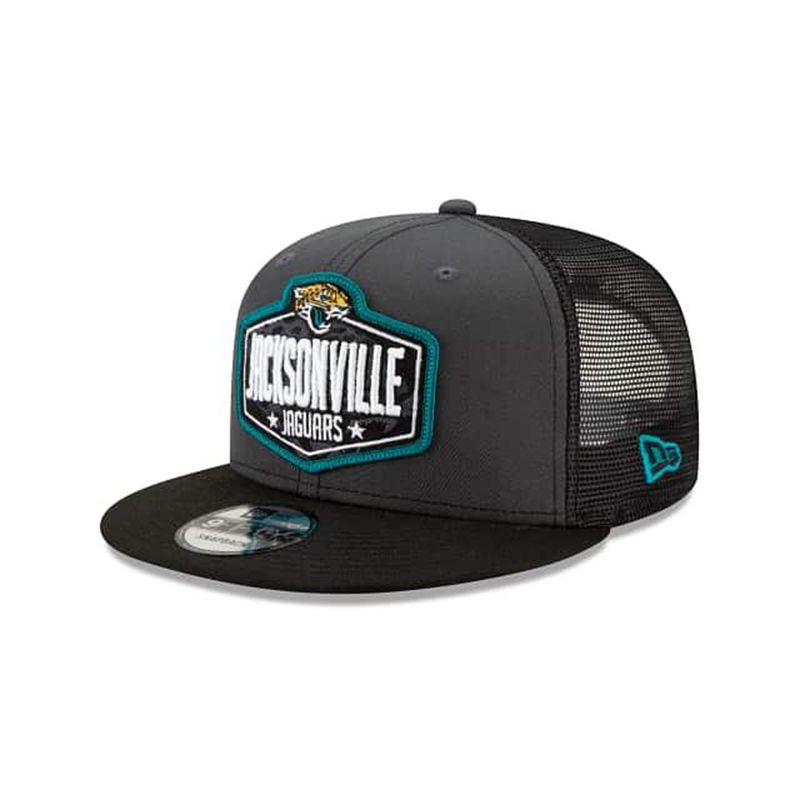 NFL Jacksonville Jaguars Draft 9Fifty Snapback (HPK2465) - Grey New Era Caps